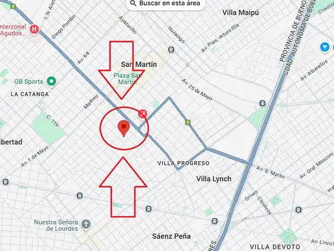 VENTA  3 lotes total 917m2  en Villa Lynch SAN MARTIN BUENOS AIRES