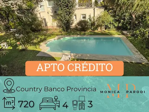 VENTA DE CASA EN COUNTRY CLUB BANCO PROVINCIA