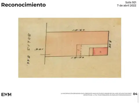 Terreno en Venta 8  mts Frente