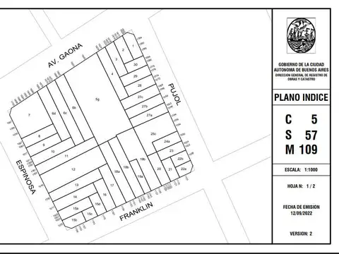 Terreno en Venta en Caballito