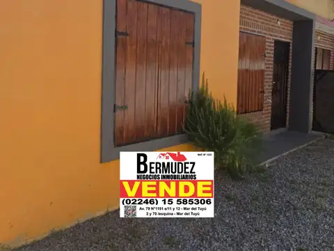 Venta Chalet 3 Ambientes Al Frente En Mar Del Tuyu Calle 91 Y 5