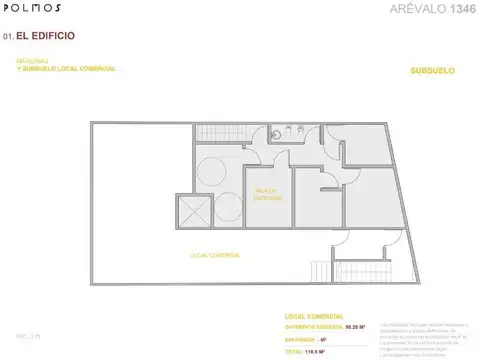 ALQUILER LOCAL COMERCIAL DE 117 M2 PLANTA BAJA Y SUBSUELO EN PALERMO