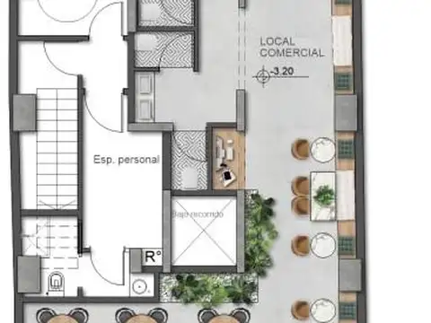 ALQUILER LOCAL COMERCIAL DE 117 M2 PLANTA BAJA Y SUBSUELO EN PALERMO