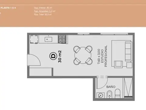 Departamento en Saavedra