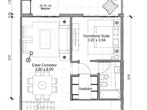 Departamento en Venta en Campus Vista, USD 185.000