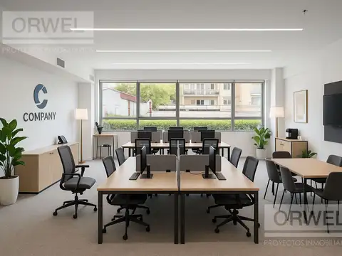 Oficina en Liberateur! 105 m2. 1 cochera. Imagen corporativa. Cochera. Seg 24 hs.