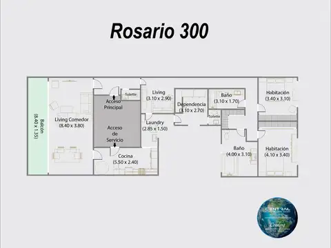 Departamento en Venta de 4 ambientes