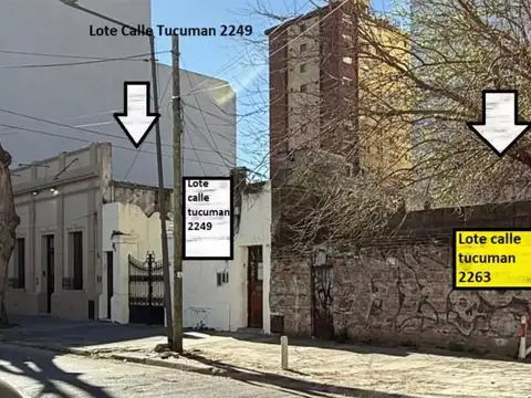 Venta  3 Terrenos en Block  en S.Martin(Ctro), BS.AS.