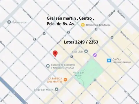 Terreno en Venta 28  mts Frente