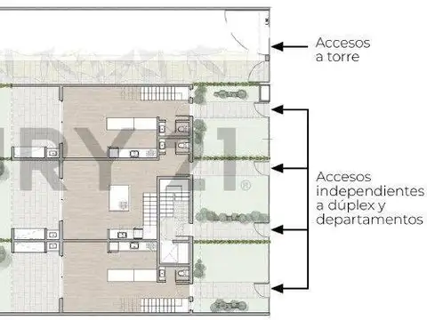 Departamento 3 ambientes con 1 baño