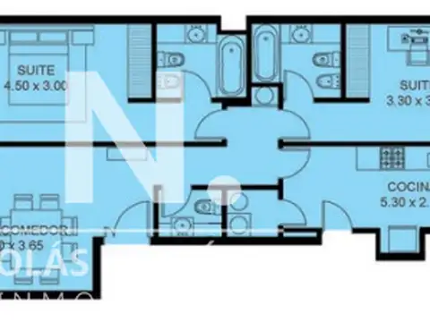 Departamento en Alquiler Temporal de 3 ambientes