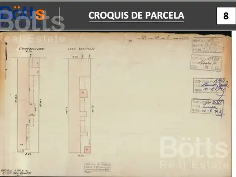 Terreno en Venta 37  mts Fondo