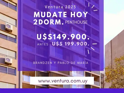 (VEN-VEN-119) Venta Apartamento 2 dormitorios - Ventura 2025