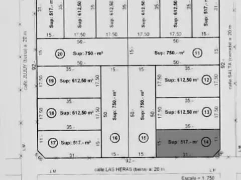 Terreno en Venta de 517,0 m2