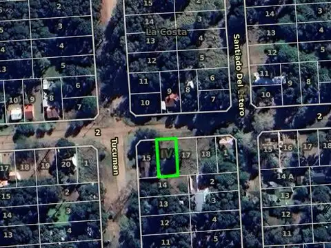 Terreno en Venta 29  mts Fondo