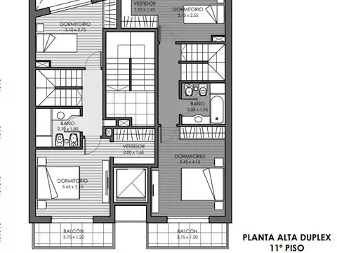 Departamento 4 ambientes con 2 baños