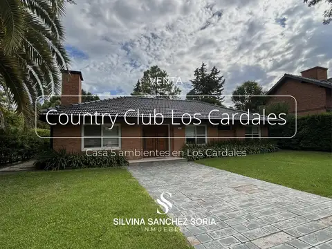 VENTA CASA 5 AMBIENTES EN LOS CARDALES COUNTRY CLUB