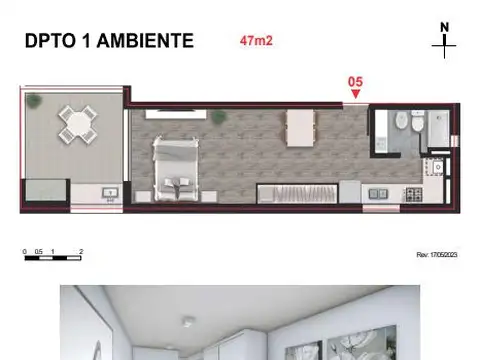 Departamento en Venta en Centro, USD 69.824