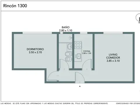 Departamento en Venta de 2 ambientes
