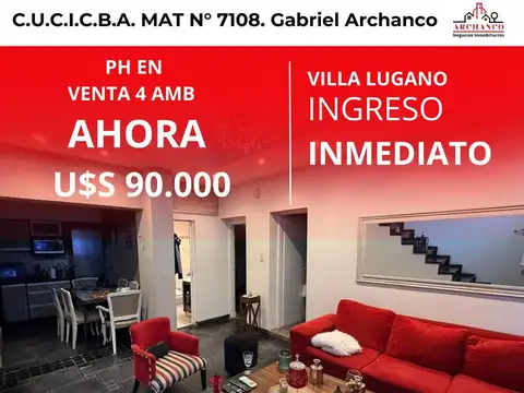 Ph En Venta En Villa Celina 4 Ambientes