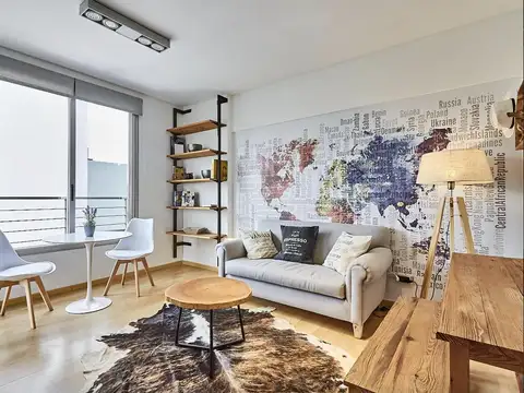 Departamento en Alquiler 2 ambientes  PALERMO SOHO con Cochera en Torre Oro 2222