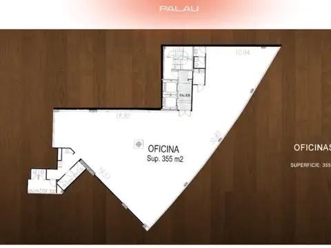 Oficina 4 ambientes con 3 baños