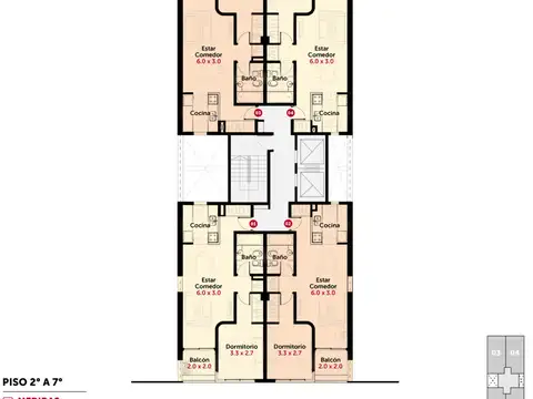 Córdoba 2700, Piso 09