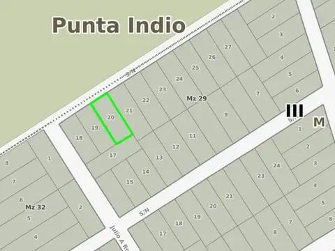 Terreno en Venta en Punta Indio, USD 18.000