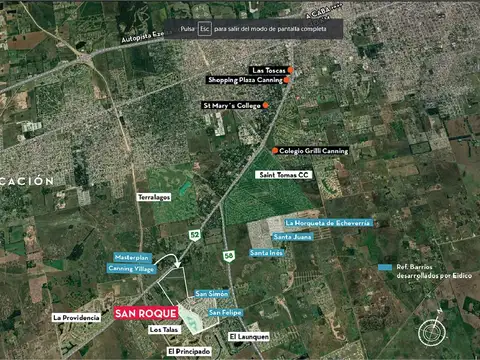 LOTE EN VENTA BARRIO "SAN ROQUE", A LA LAGUNA