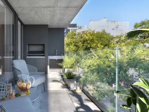 Departamento 2 ambientes con 2 baños