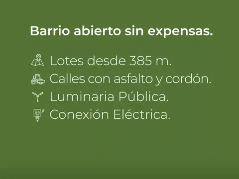 Lotes Financiados Barrio Parque El Remanso, Del Viso Pilar