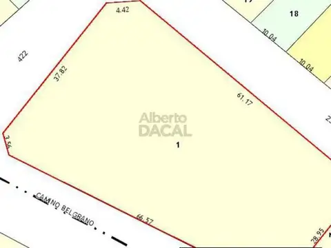Terreno en Venta de 2376,0 m2