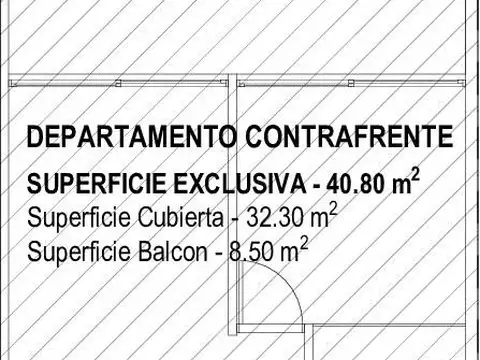 Departamento 2 ambientes con 1 baño