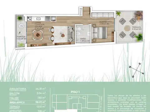 Venta Apartamento 1 Dormitorio Patio La Blanqueada