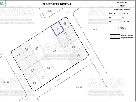 Terreno en Venta 19  mts Frente