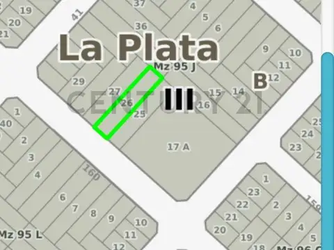 LOTE EN VENTA  CALLE 160 entre 41 y 42