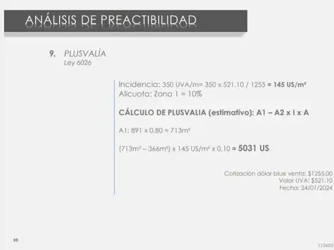 Venta Paternal Lote USAM Superficie Vendible 891m2