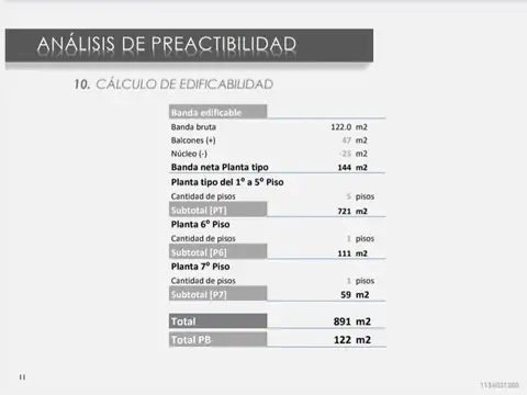 Terreno en Venta de 122,0 m2