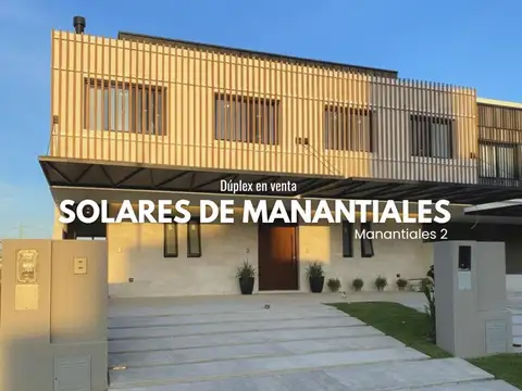 SOLARES DE MANANTIALES - Duplex A ESTRENAR - 3 dormitorios