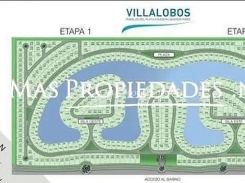Venta Terreno / Lote a la laguna en Villalobos Pueblos del Plata
