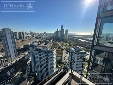 Departamento en obra en Madero Harbour con vista panorámica al río y ciudad  Puerto Madero