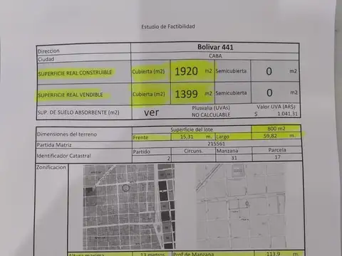 Terreno en Venta de 800,0 m2