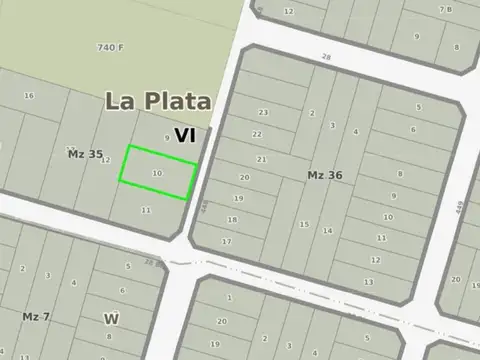 Terreno en Venta de 555,0 m2