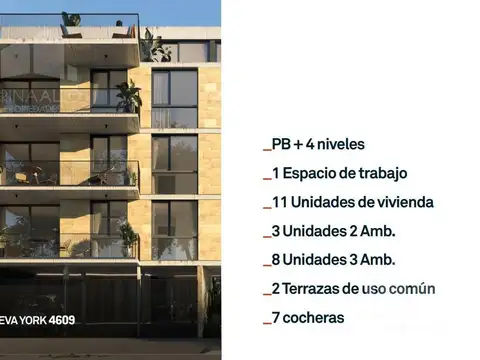 Departamento en Venta de 2 ambientes