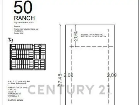 Terreno en Venta en City Bell, USD 30.000