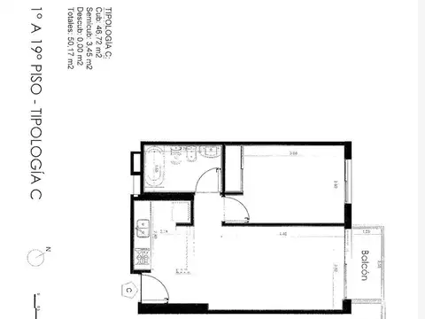Departamento Pozo 2 ambientes Entrega 12/25 - A estrenar con cochera