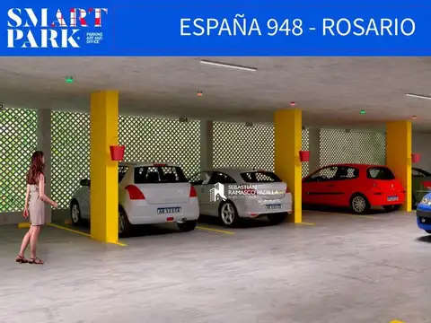 Cochera centro de Rosario con renta permanente mensual sistema parking