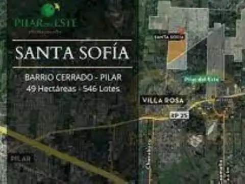 Mlm. Lote A Espacio Verde En Santa Sofía, Pilar