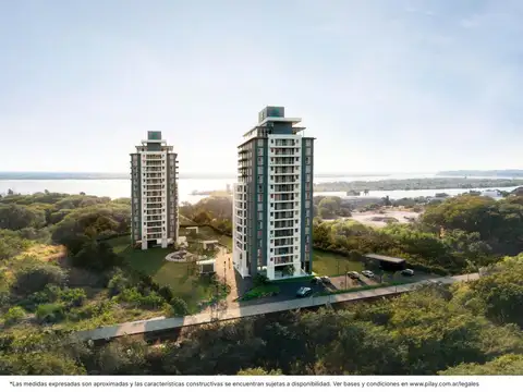 Departamento 1 dormitorio en Miradores del Paraná