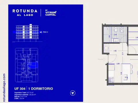 Rotunda al Lago 1 dorm Diciembre 2027